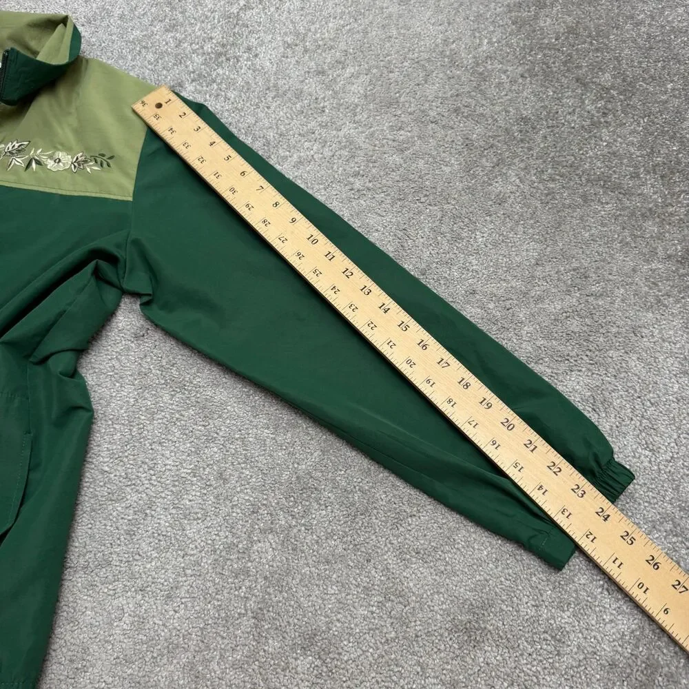 Vintage 90s Blair Tracksuit Set Womens L Green Windbreaker Jacket Track Pants